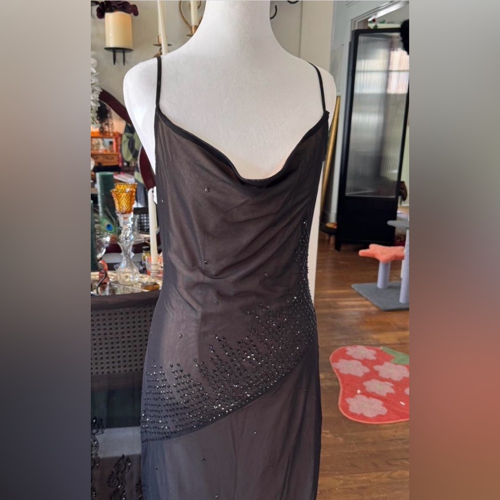 Elegant Black Slip Dress
